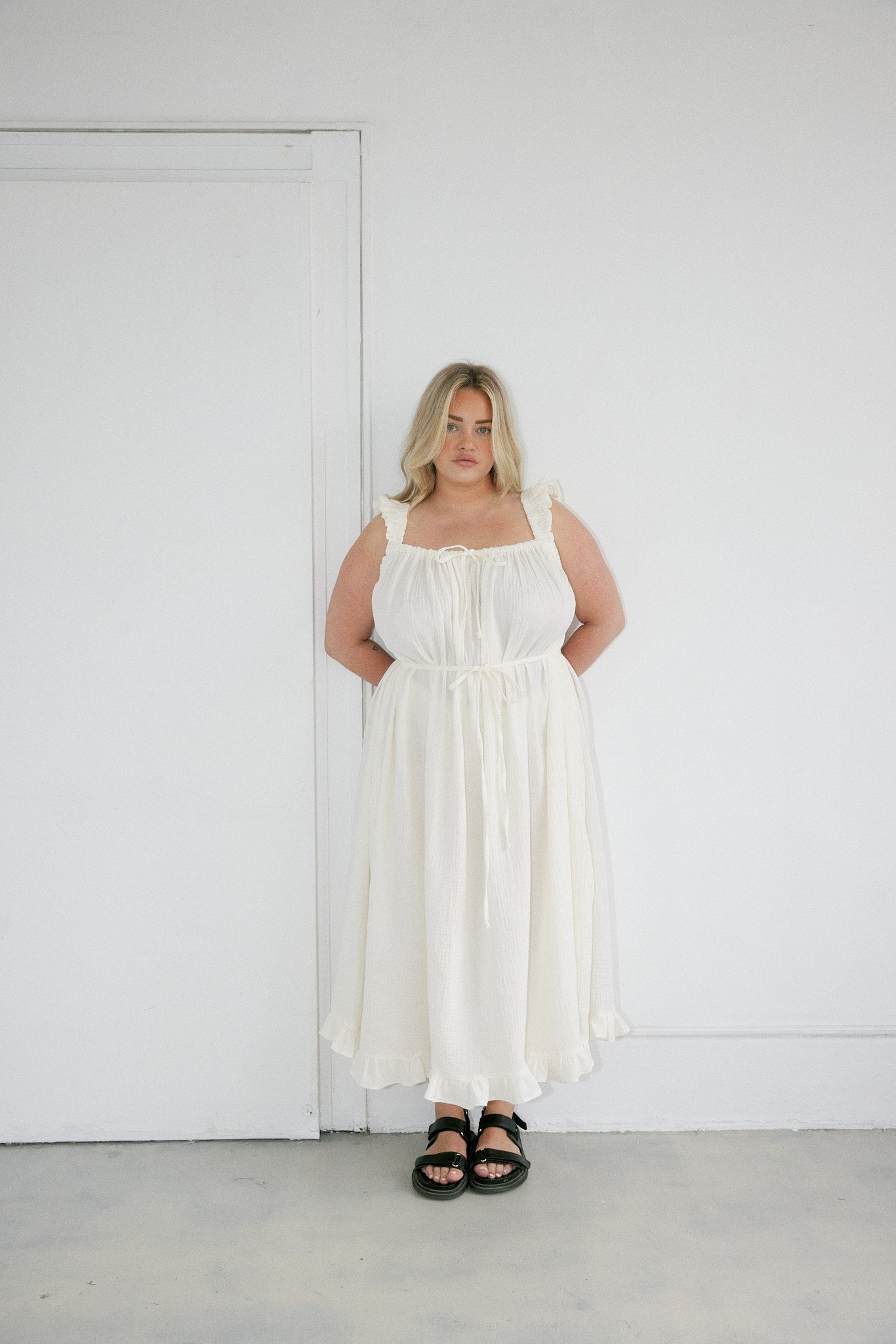 The Ruffle Maxi Dress (+ colours)