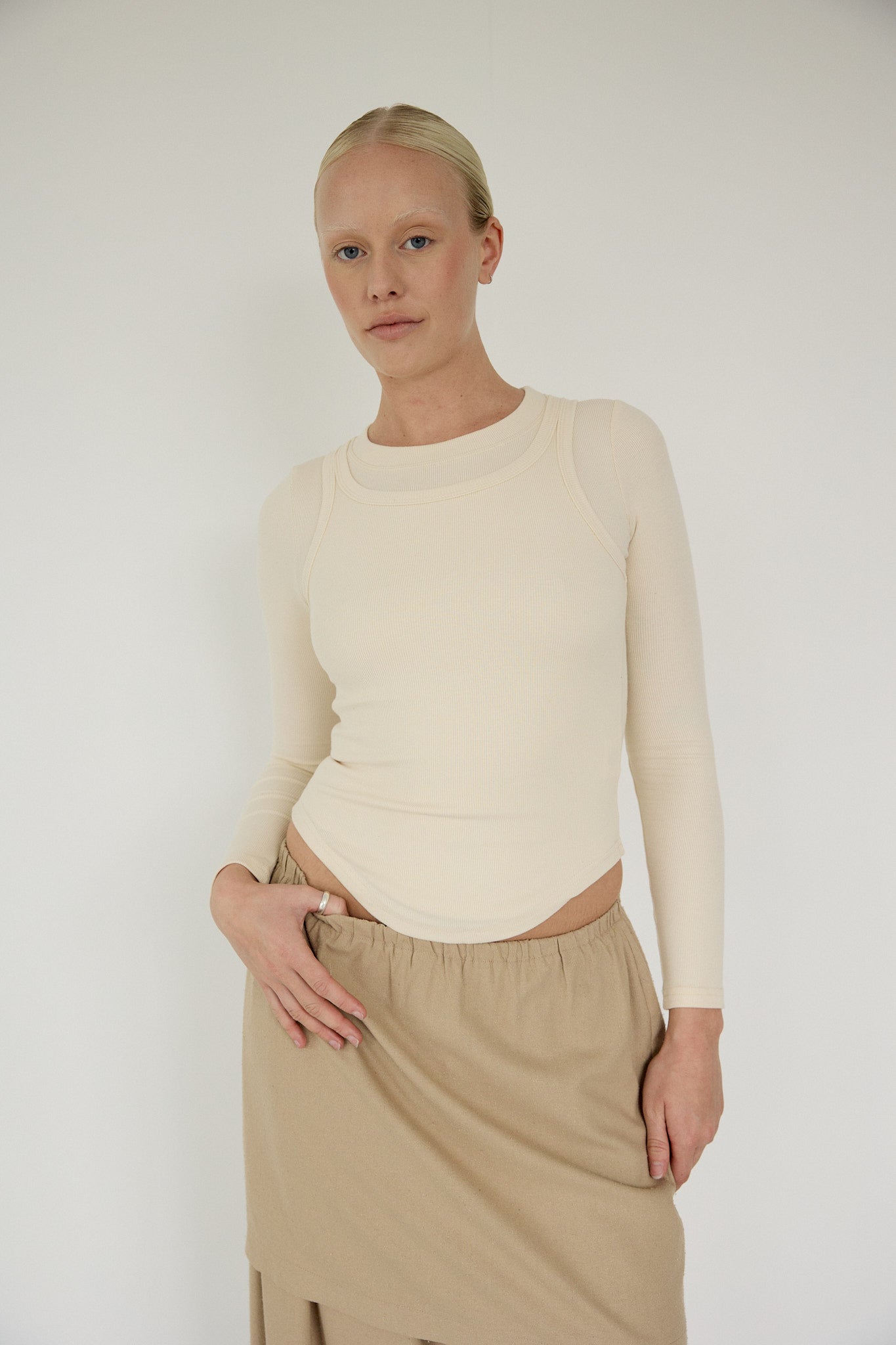 The Raw Silk Mini Skirt