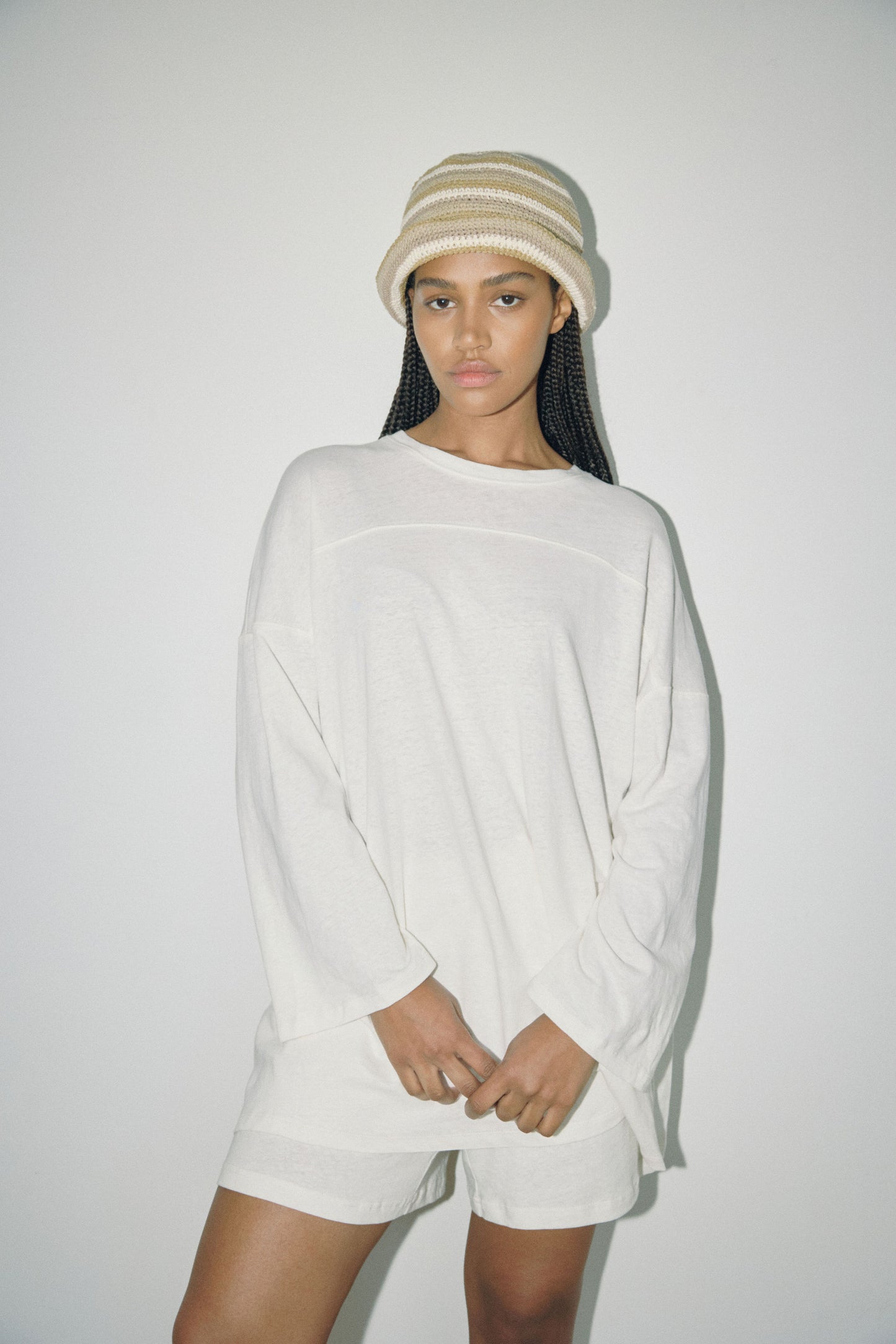 The Football Tee, White