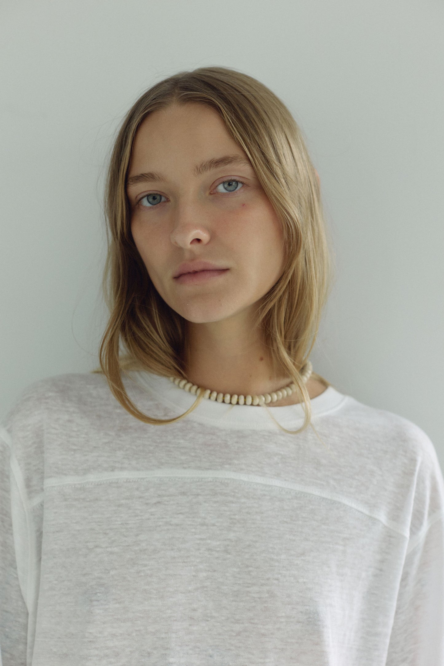The Linen Tee, White