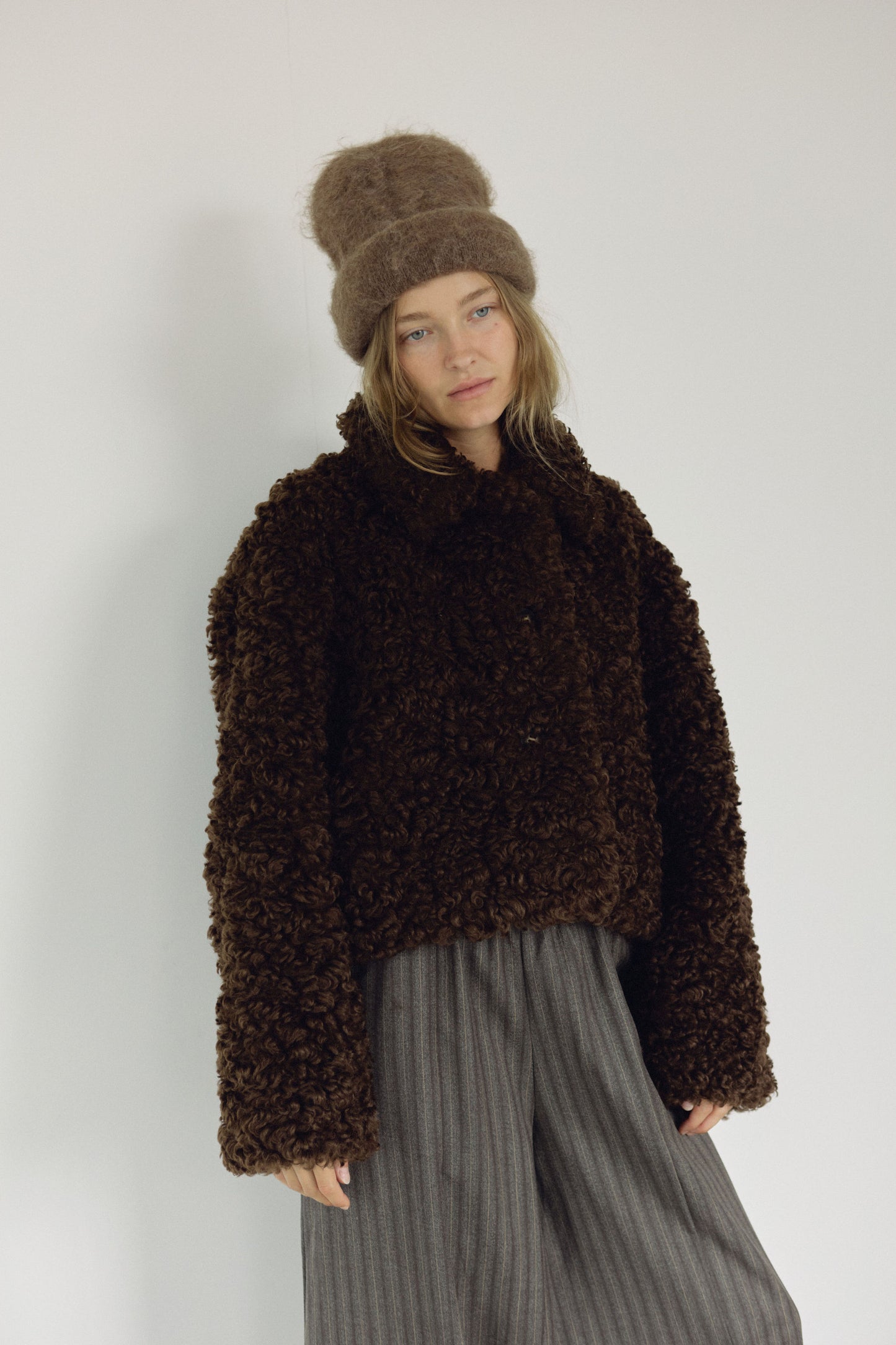 The Faux Fur Coat, Espresso