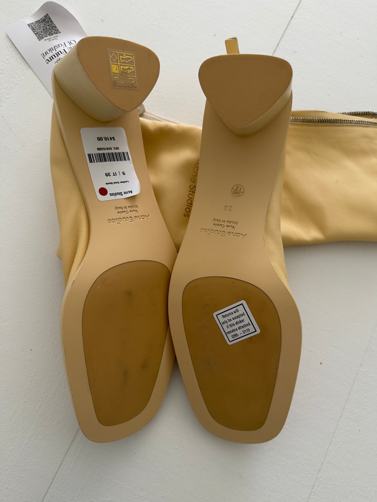 Acne Studios Leather Boots, US 9