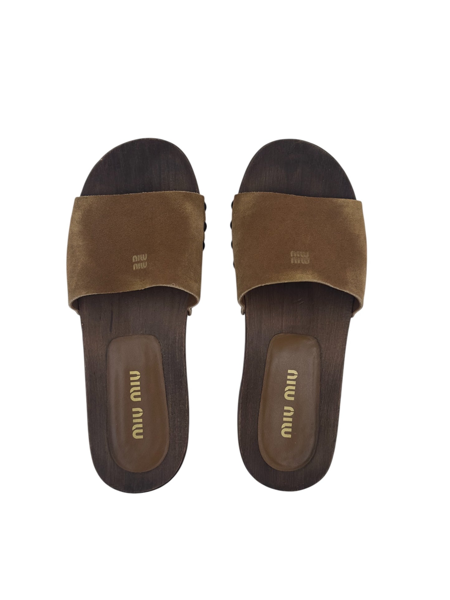 Miu Miu Suede Clogs