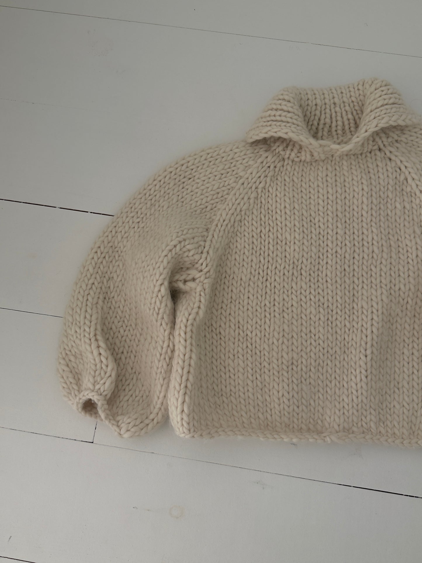 Merino Wool Hand Knit Sweater