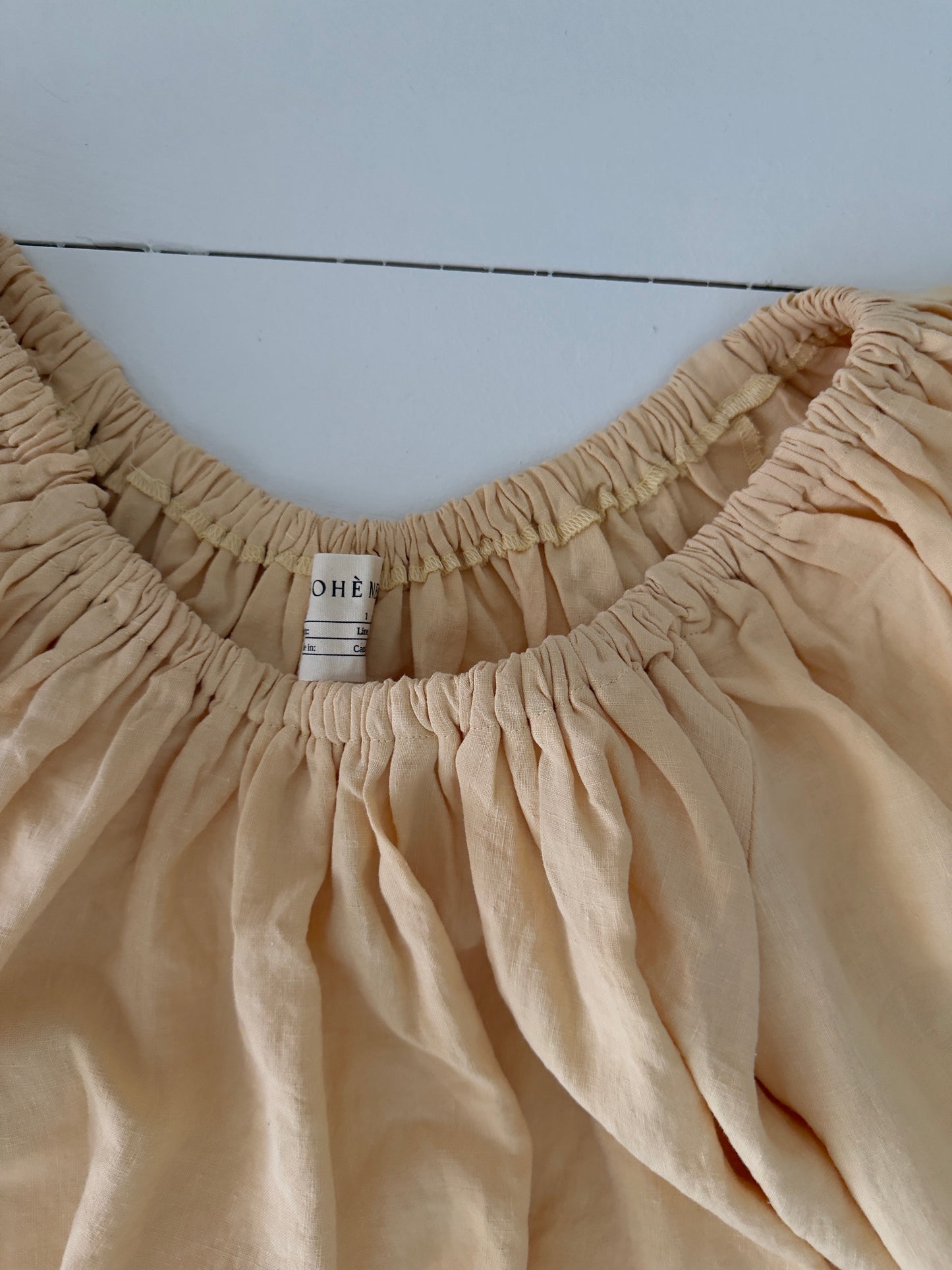 Apricot Linen Muumuu, Size 1/2