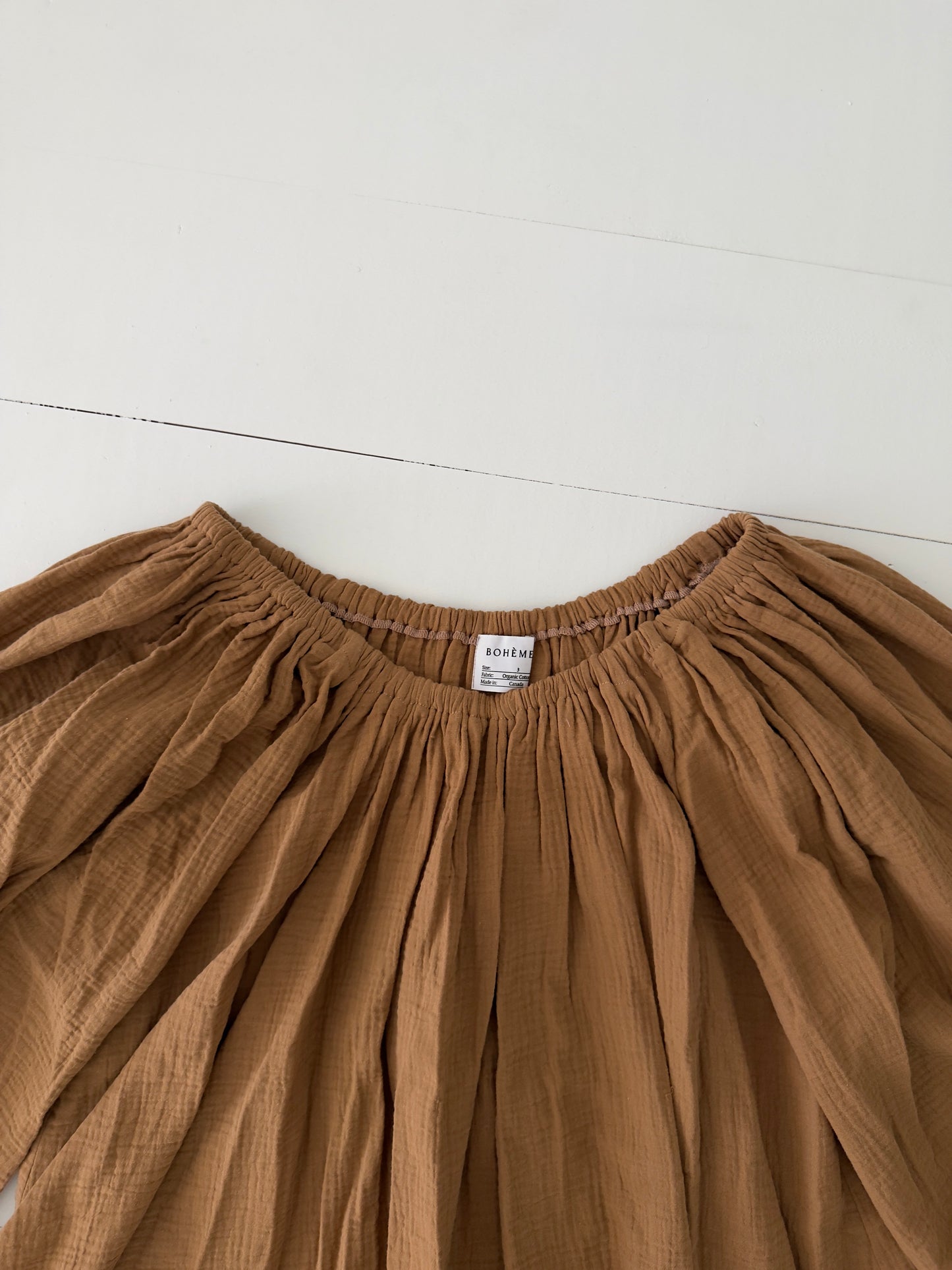 Camel Gauze Muumuu, Size 3/4