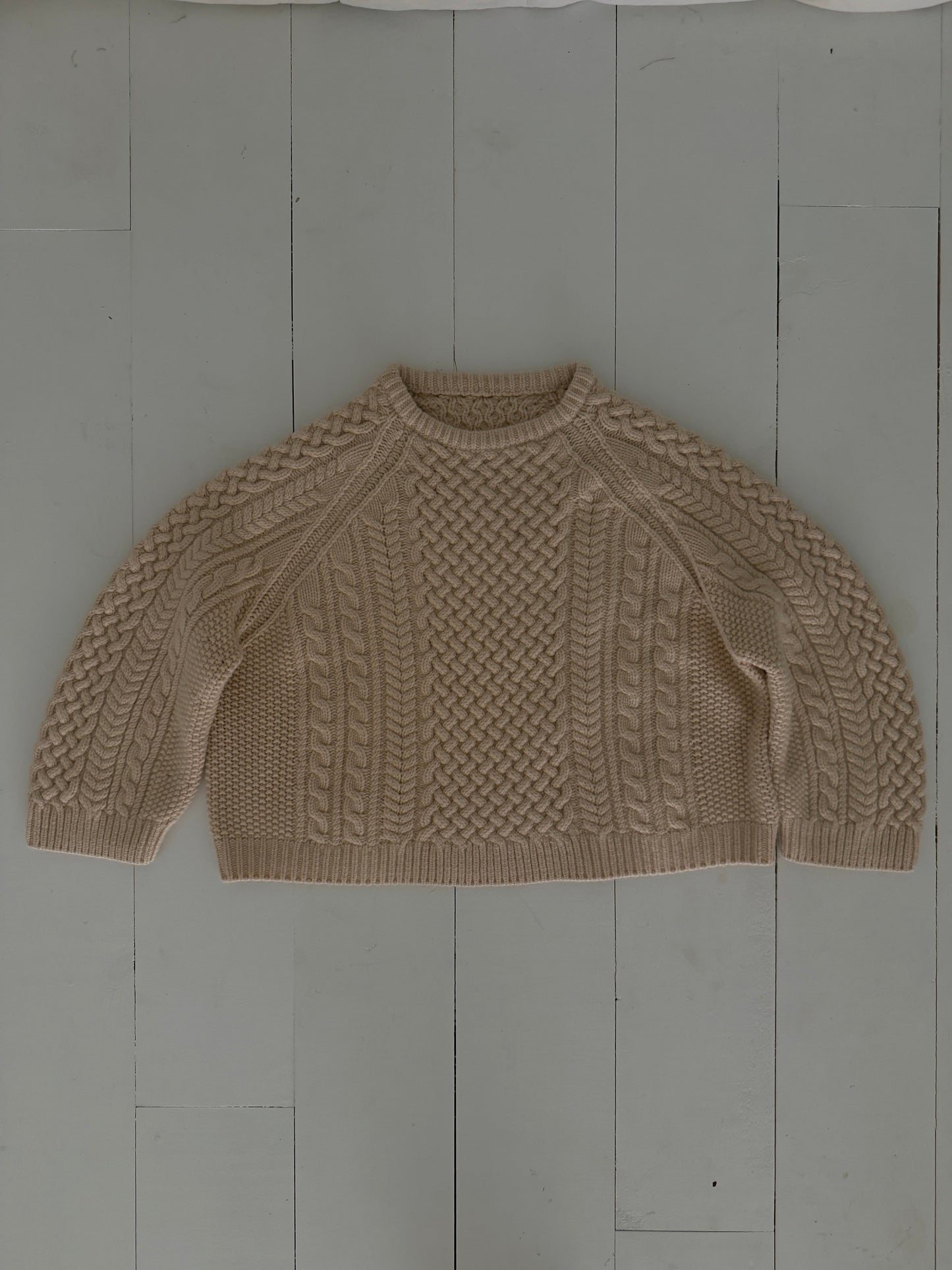 Wool Fisherman Knit Sample