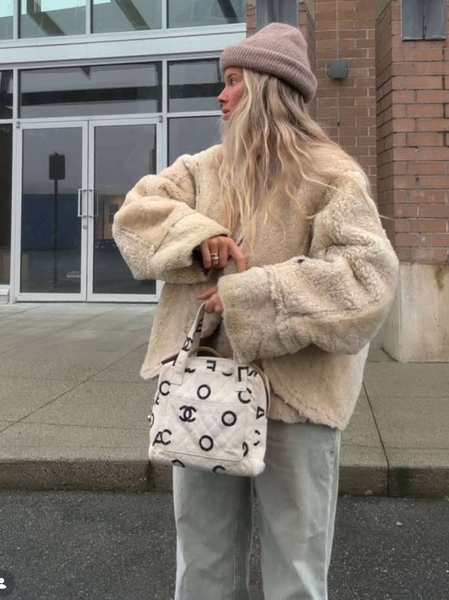 oui oui studio shearling coat