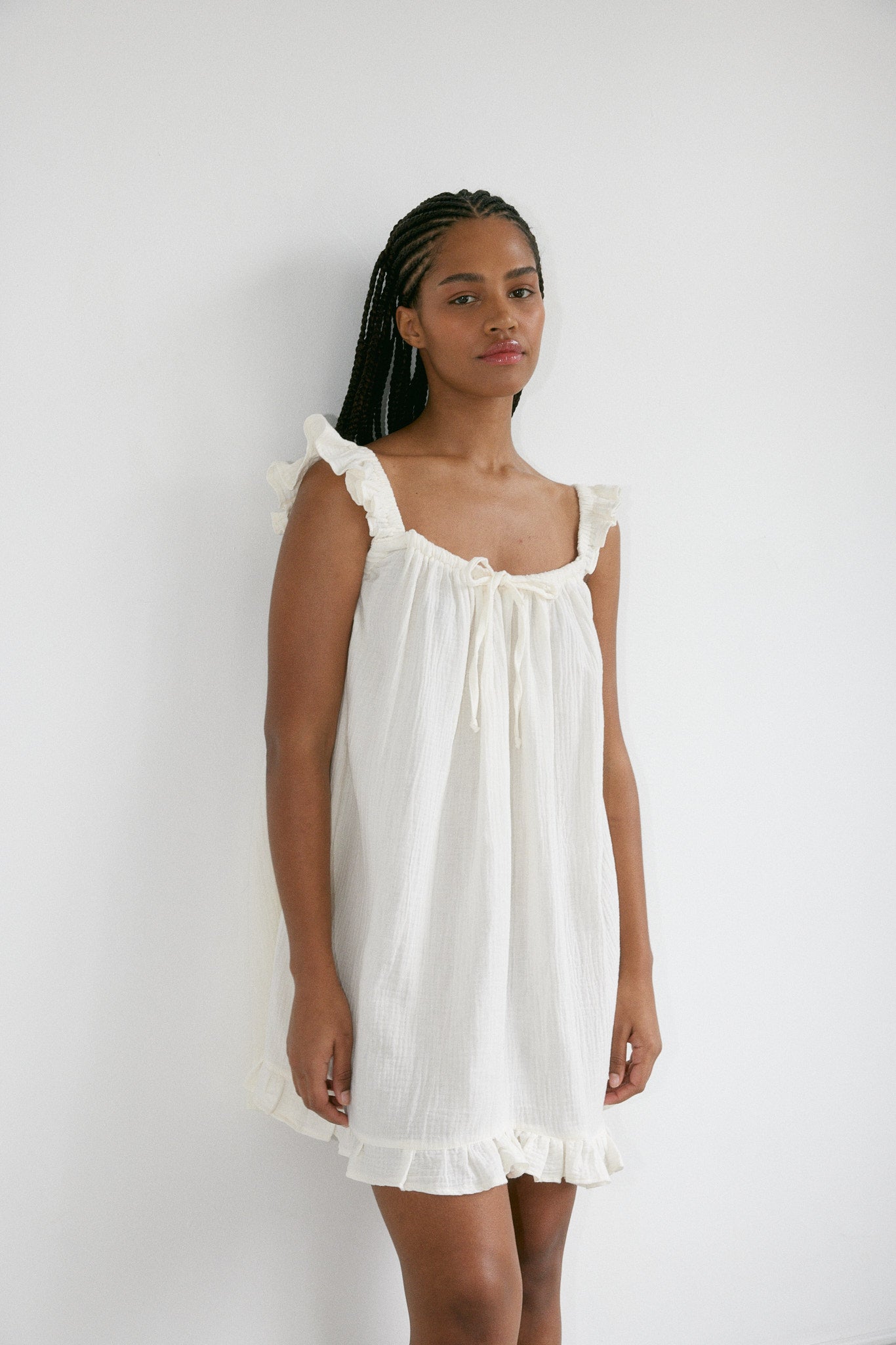 The Ruffle Mini Dress (+ colours)