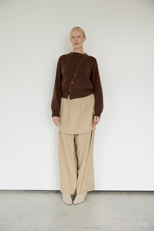 The Raw Silk Mini Skirt