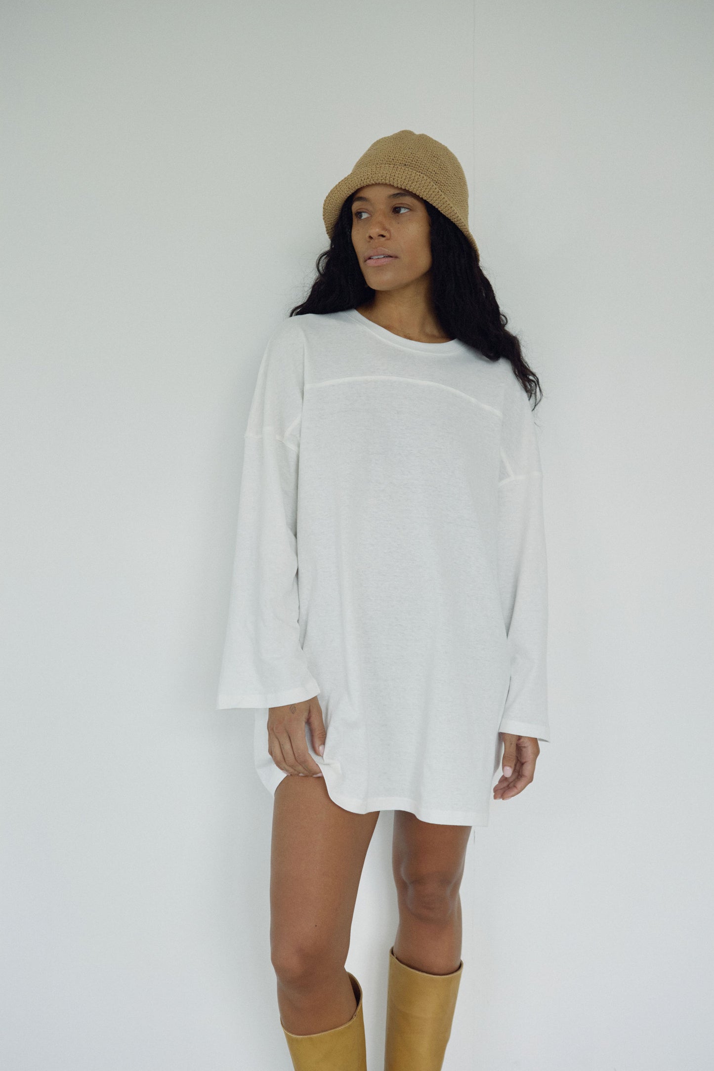 The Football Tee, White