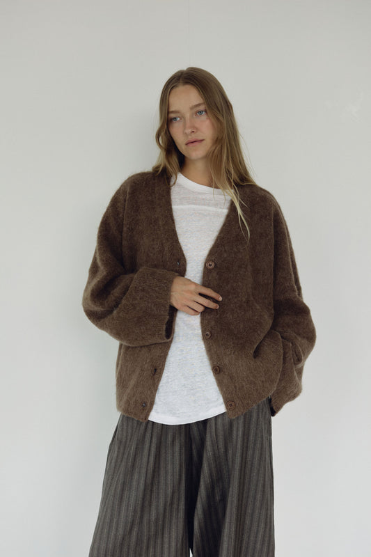 Umber V Neck Knit , L/XL Sample
