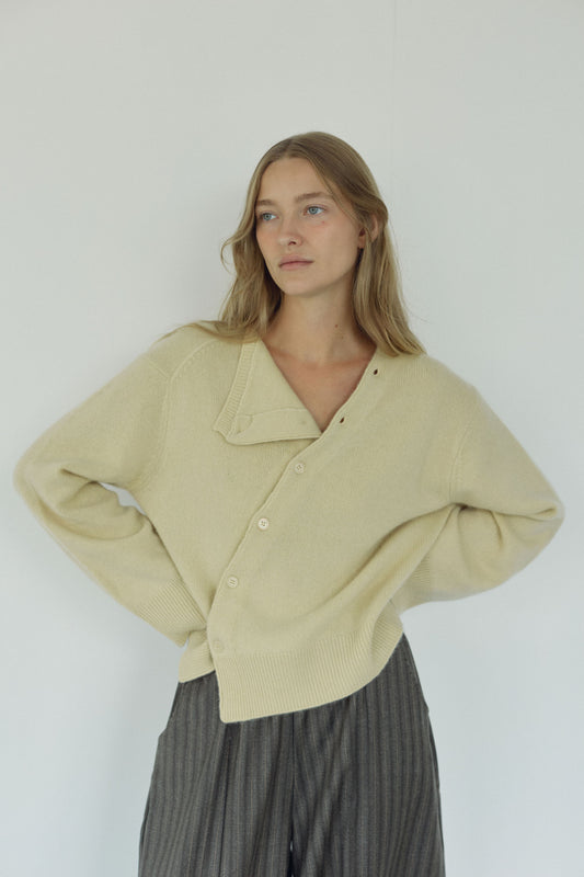 Wheat Cashmere Knit, S/M Sample