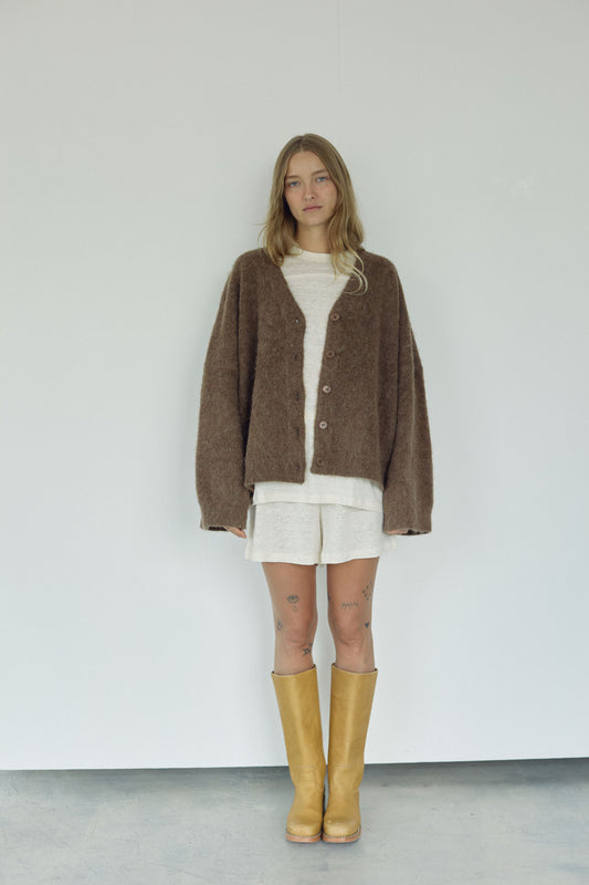 The Linen Boxer Short, Milk