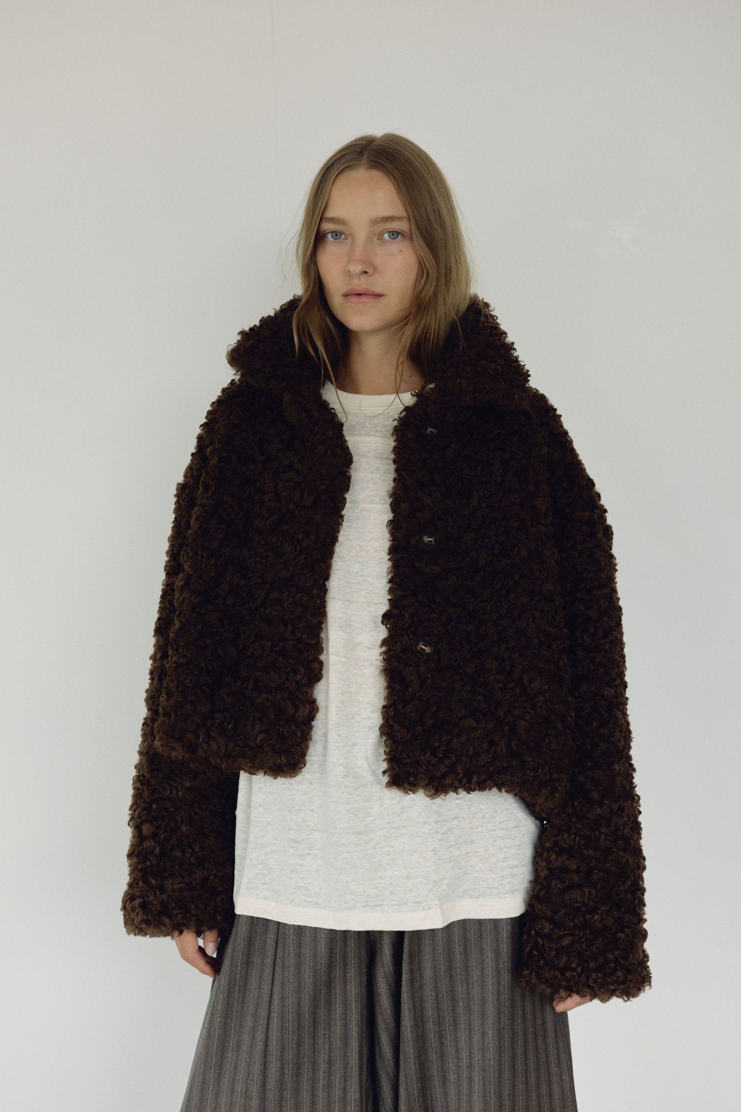 The Faux Fur Coat, Espresso