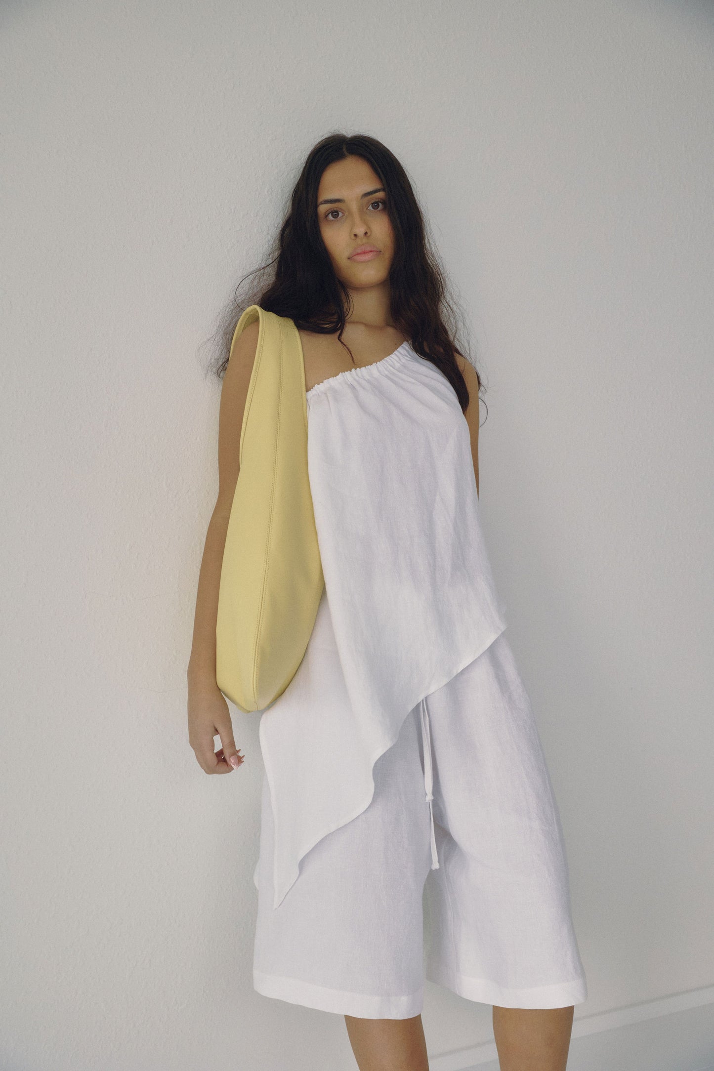 White Asymmetric Tank Size 3