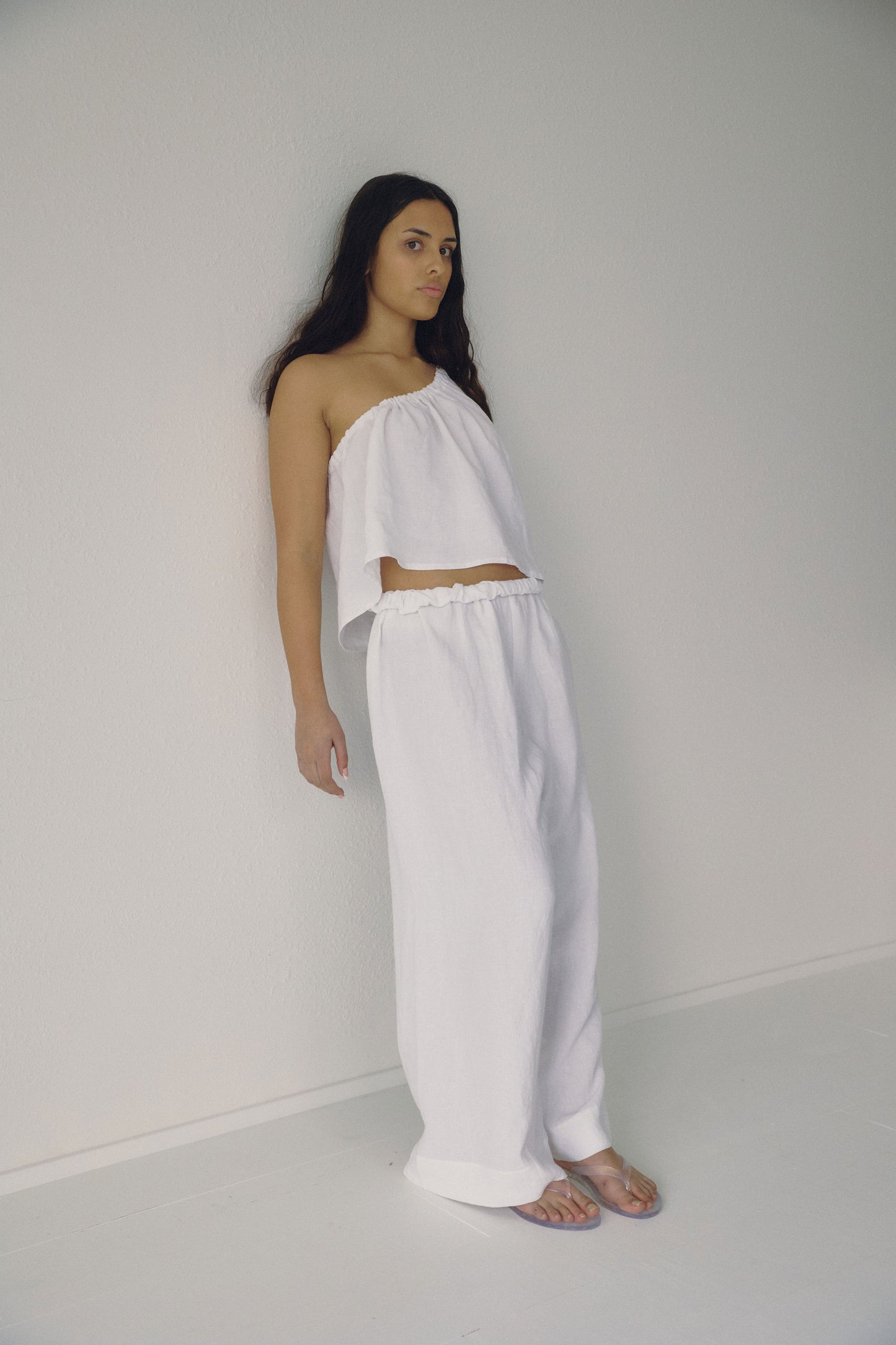 White Linen Trouser Size 1 Sample