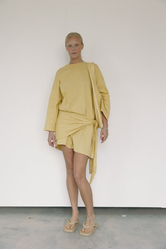 The Wrap Dress - Wheat