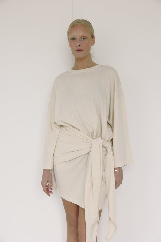 Milk Wrap Dress Sample XS/S