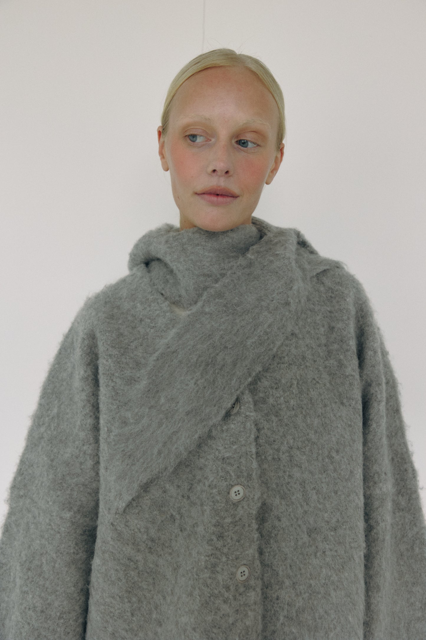 The Hooded Scarf, Grey