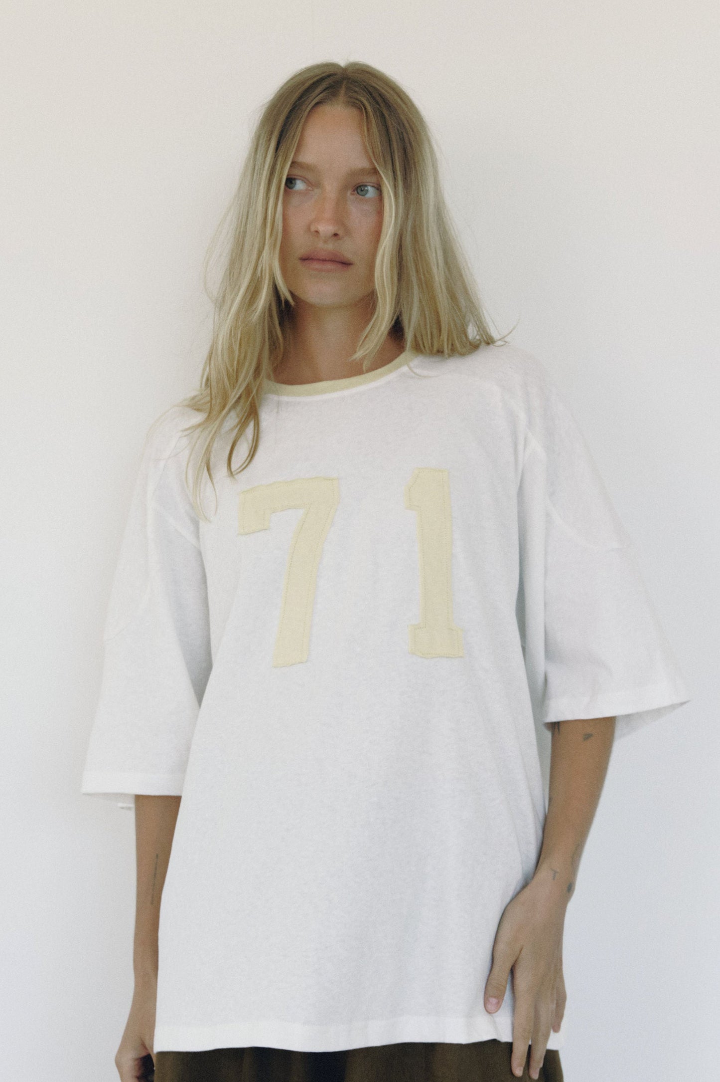 The 71 Tee - White / Yellow