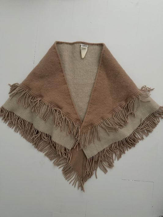 Wool Fringe Shawl