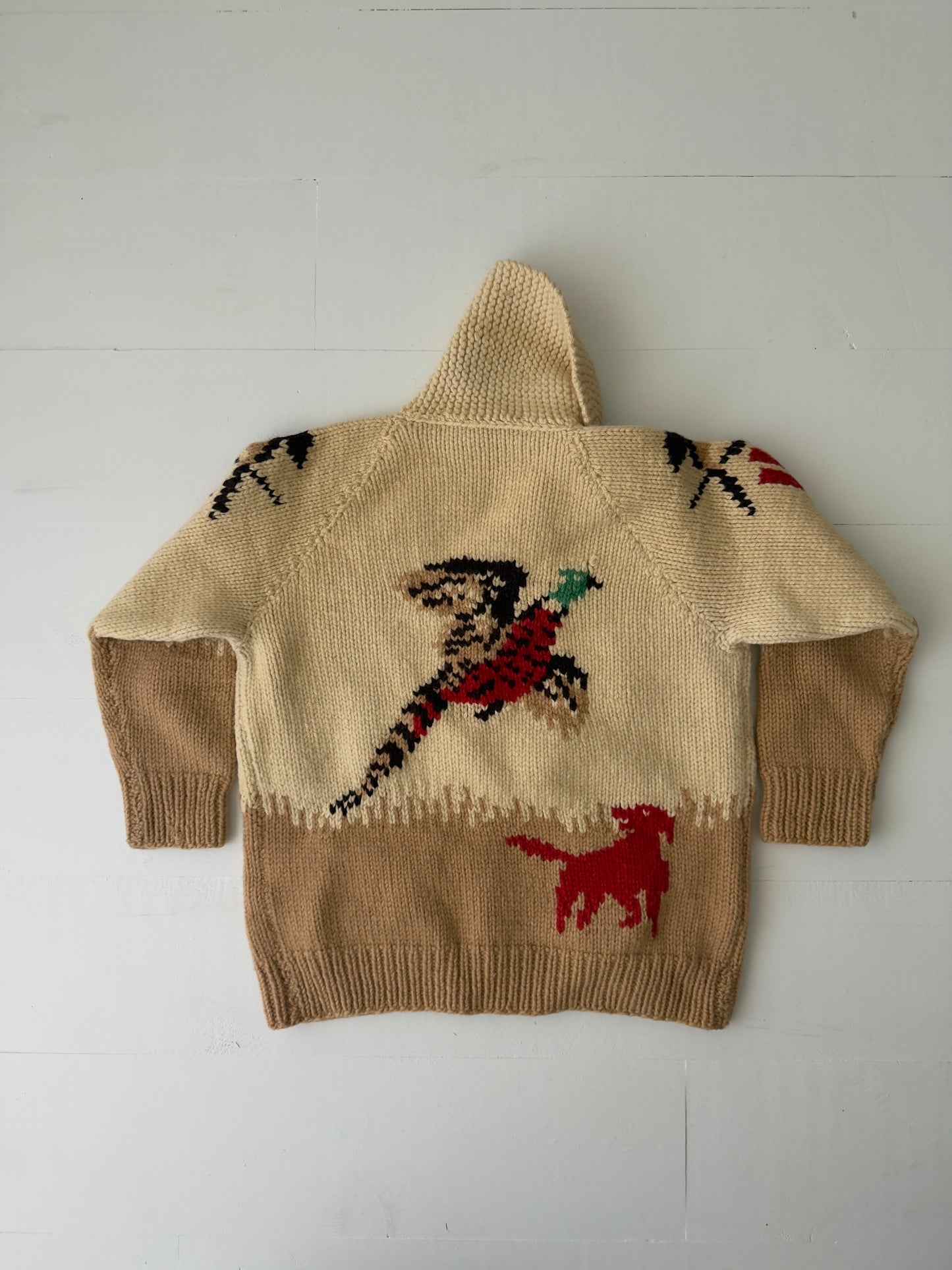 1960s Hunting Wool Cardigan