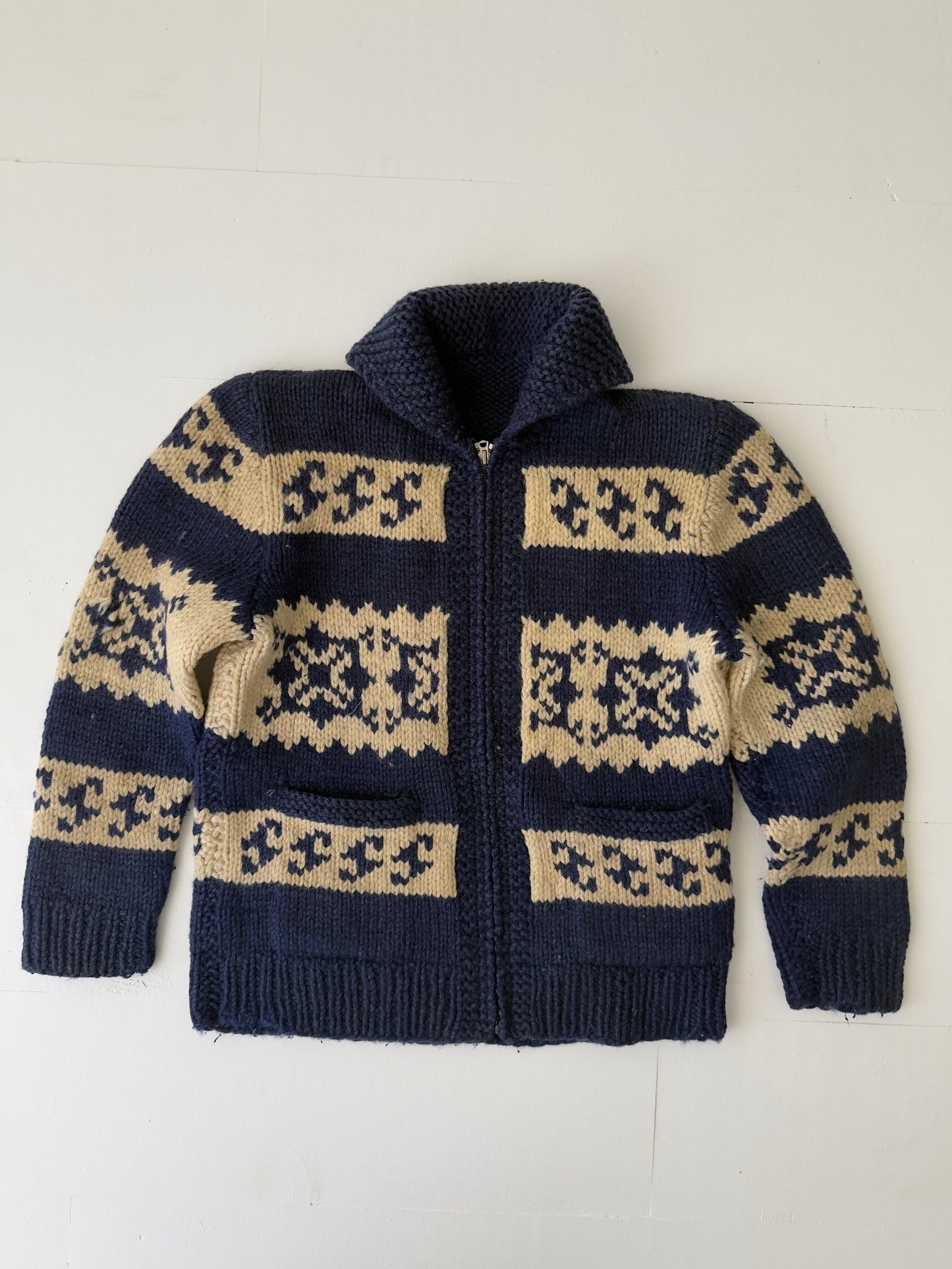 1960s Snowflake Wool Cardigan