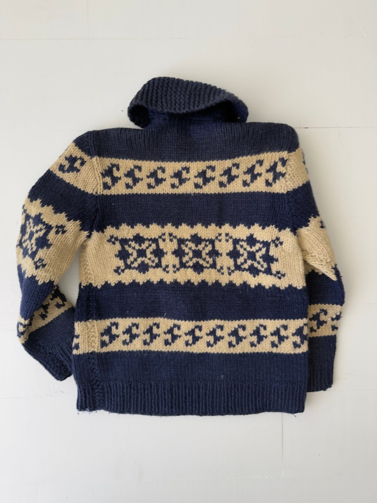 1960s Snowflake Wool Cardigan