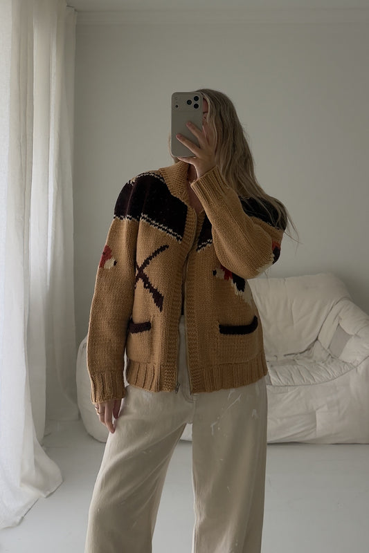 1960s Beagle Wool Cardigan