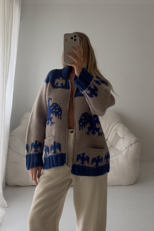 1960s Thunderbird Wool Cardigan