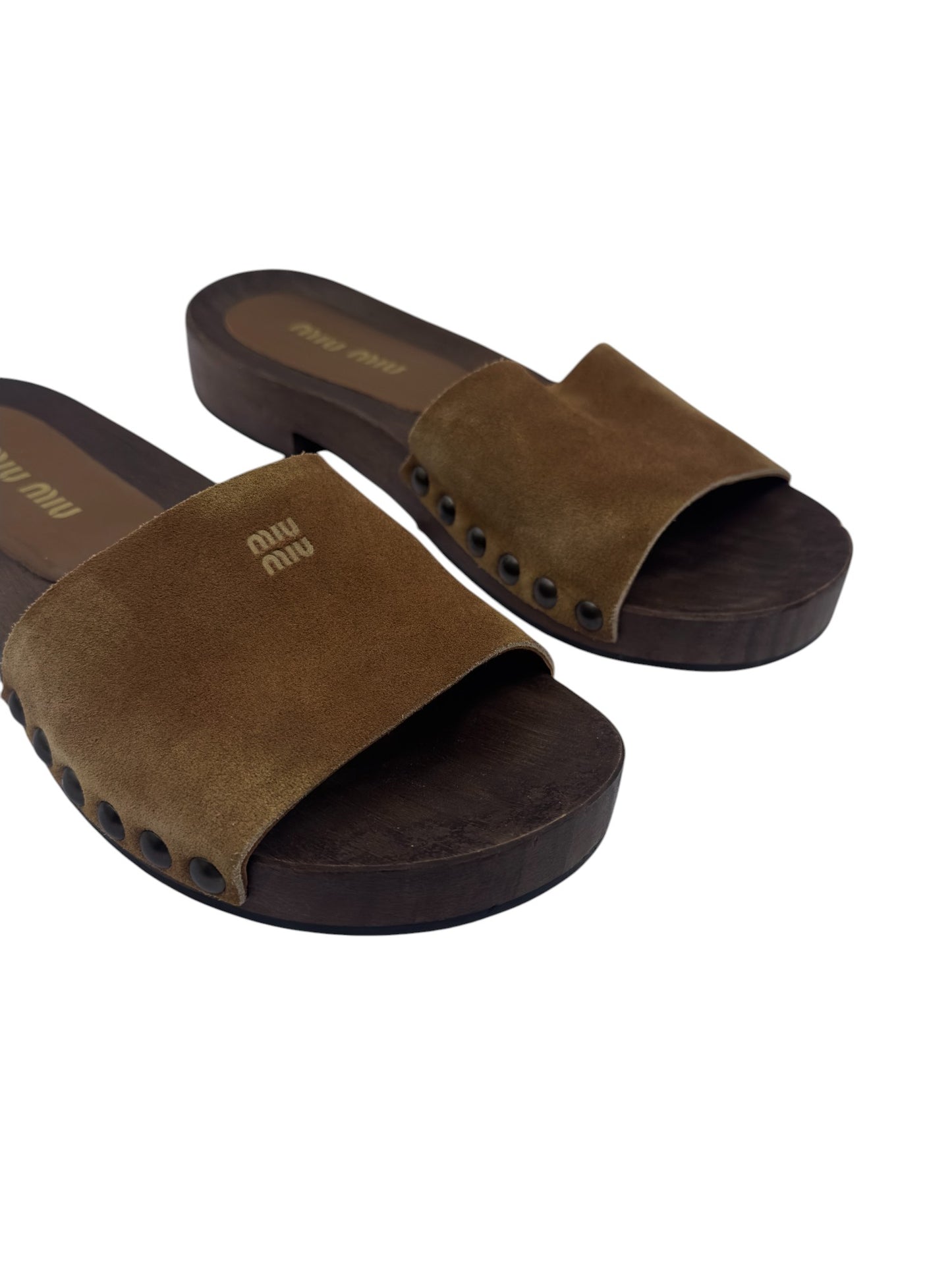 Miu Miu Suede Clogs