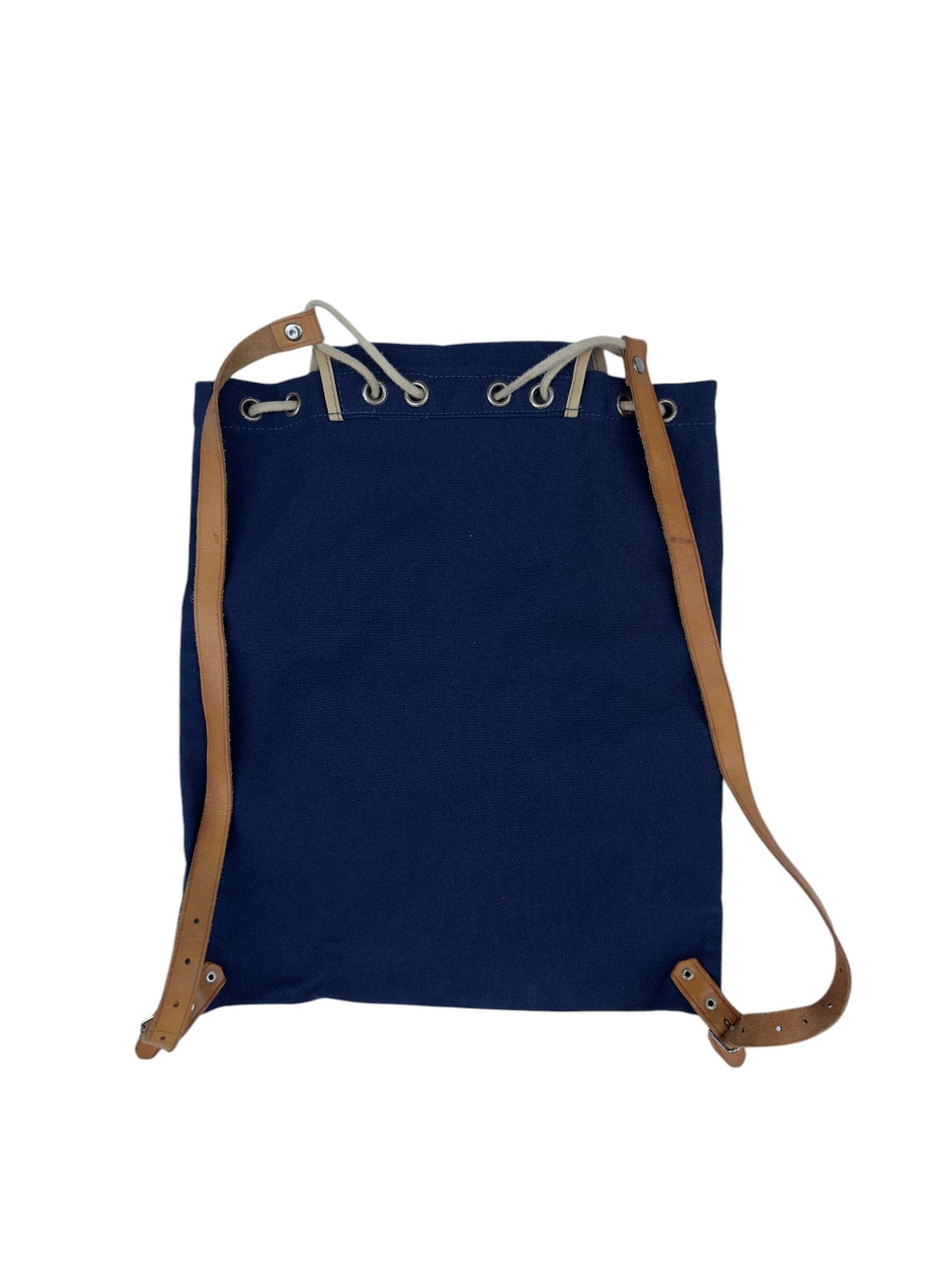1970s Leather & Canvas Backpack