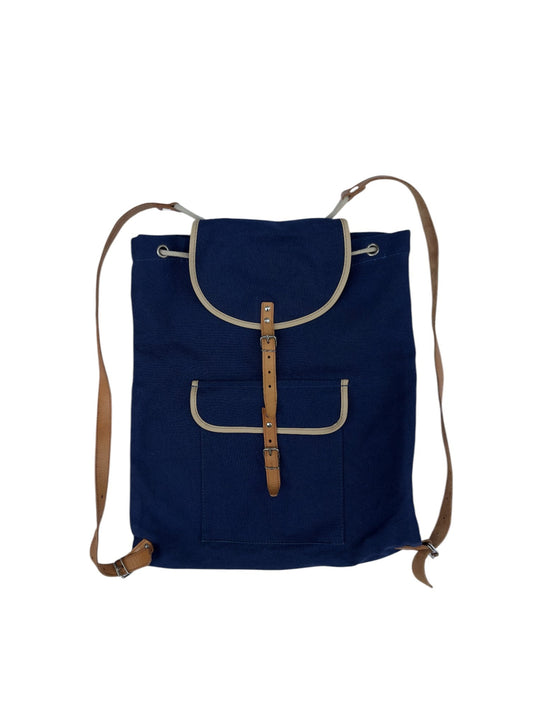 1970s Leather & Canvas Backpack