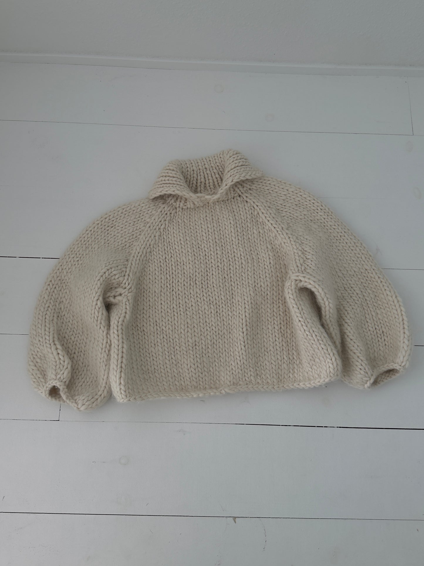 Merino Wool Hand Knit Sweater