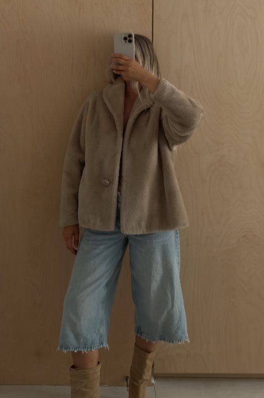 1960s Faux Fur Coat