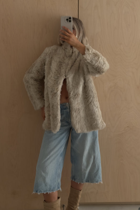 1970s Faux Fur Coat