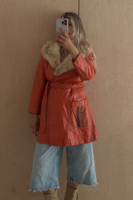 1960s Leather Coat