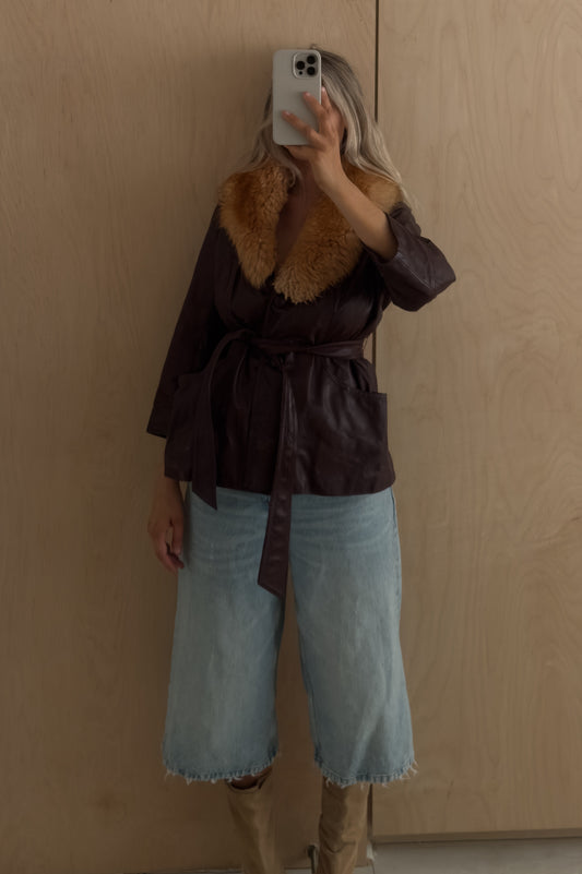 1970s Leather Coat
