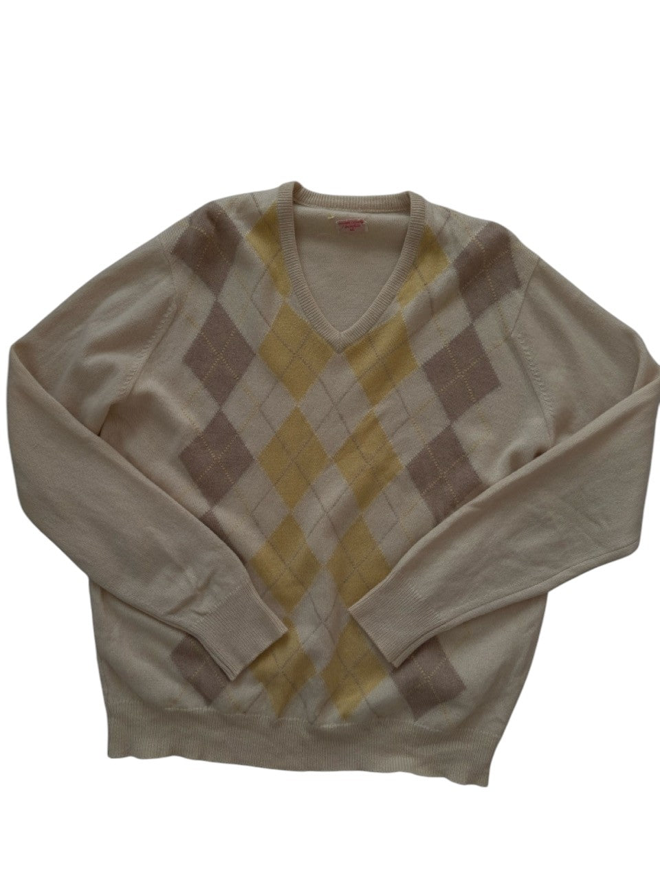 1970s Cashmere Argyle Knit