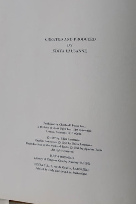 Rodin Coffee Table Book