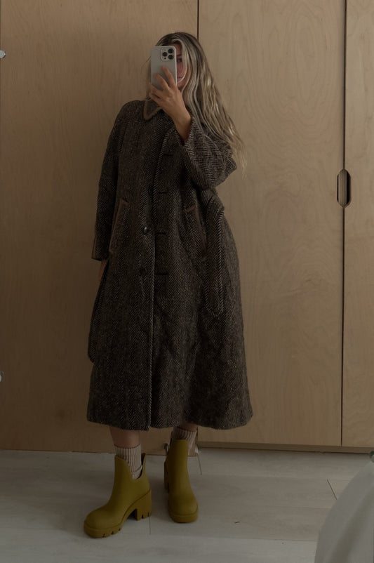 1970s Wool Tweed Coat