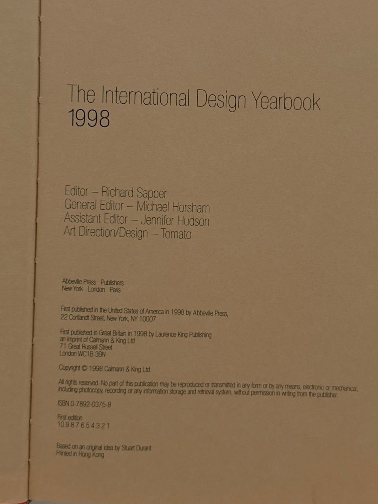 International Design Yearbook 1998