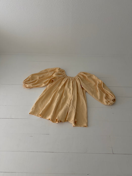 Apricot Linen Muumuu, Size 3/4