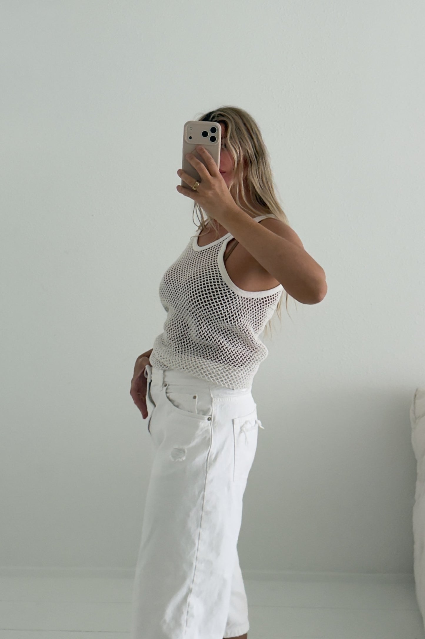 1980s Mesh Cotton Tank