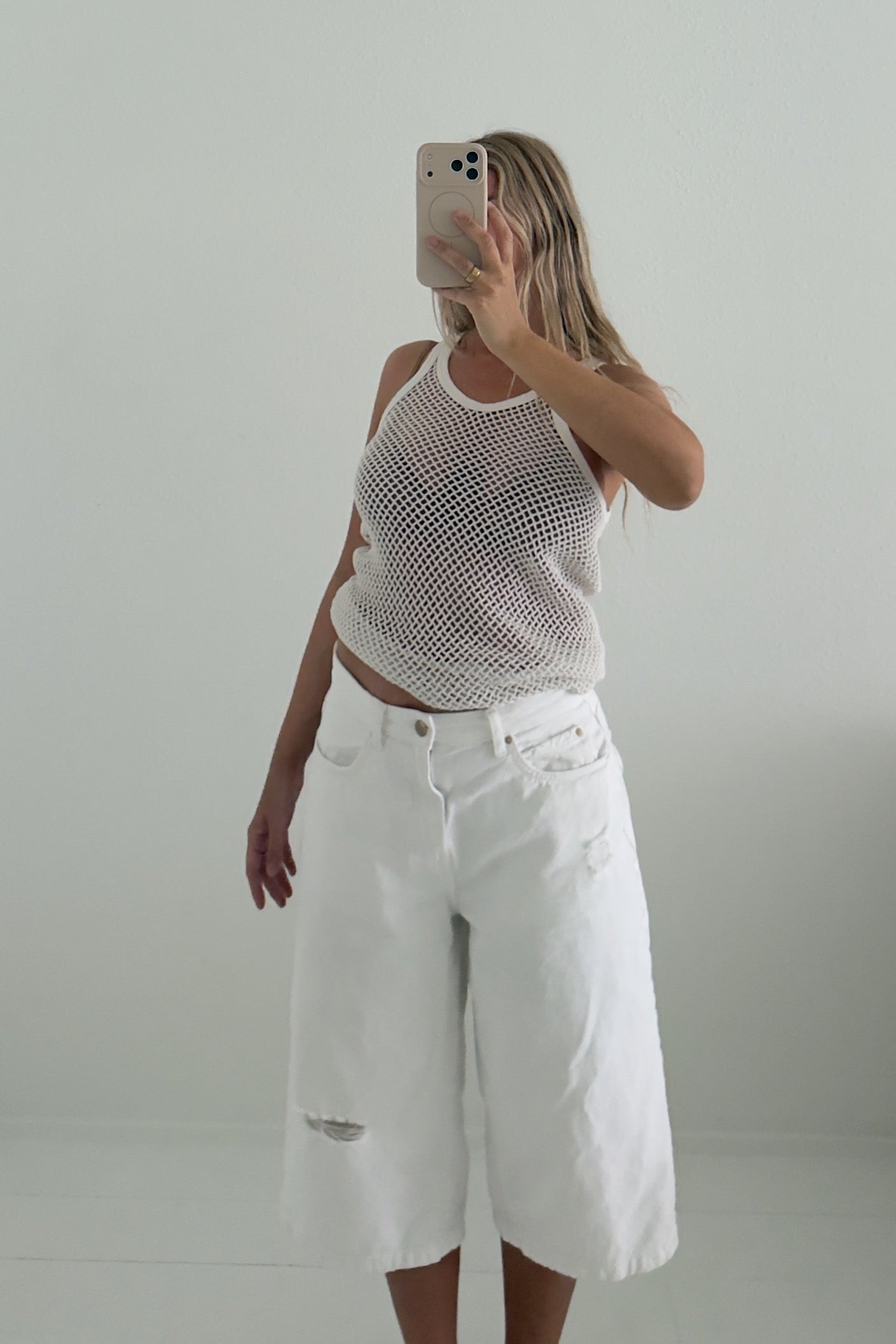 1980s Mesh Cotton Tank