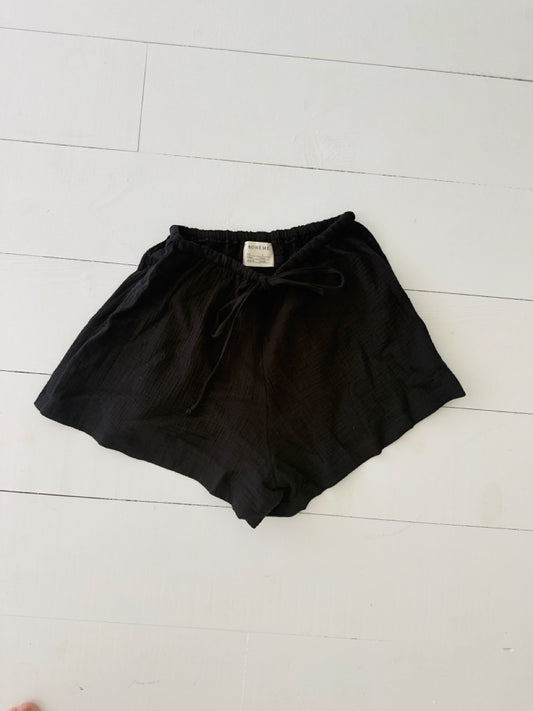 Black Cotton Gauze Short Sample Size 1