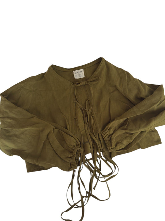Jungle Linen Tie Top Size 2