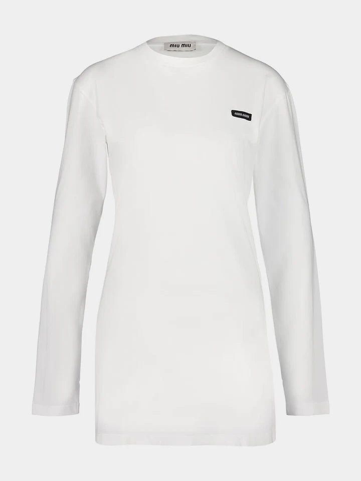 Miu Miu Long Sleeve Cotton Tee (M)