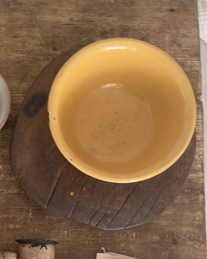 Antique Yellow Ware Bowl
